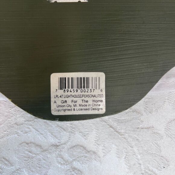 Lighthouse & Cottage Coastal Scene Wall Plaque *Personalize* Wall Hanging Heavy - Picture 5 of 9